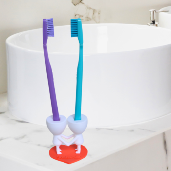 Kit pareja cepillos cerda ULTRA suave + pedestal